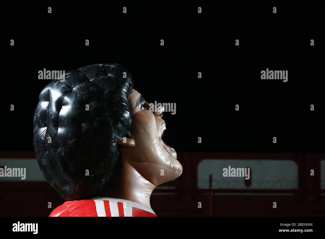 Buenos Aires, Argentinien - 21. Februar 2020: Diego Armando Maradona Luftblasstunnel für die Fußballspiele in Buenos Aires, Argentinien Stockfoto