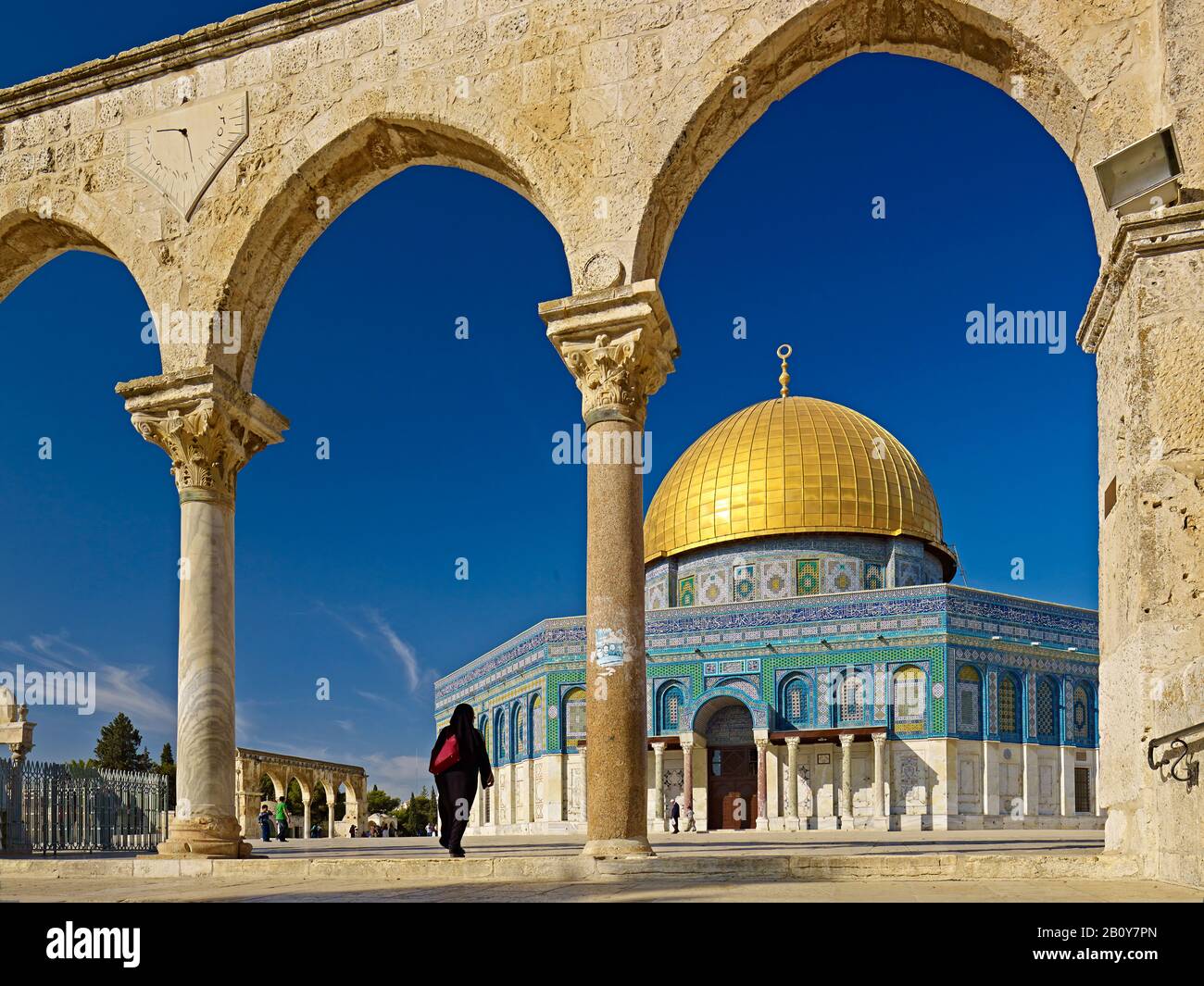 Felsendom auf dem Tempelberg in Jerusalem, Israel, Stockfoto