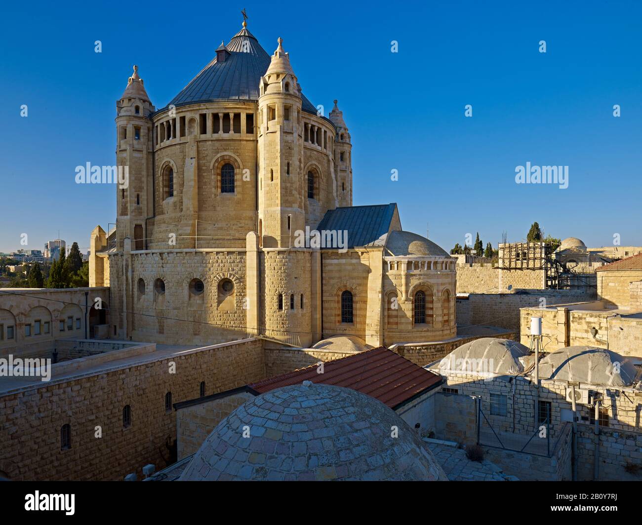 Zionskirche, Dormitio-Kirche auf dem Berg Zion in Jerusalem, Israel, Stockfoto