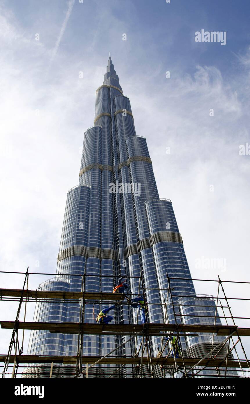 Burj Khalifa, Dubai, Vereinigte Arabische Emirate, Stockfoto