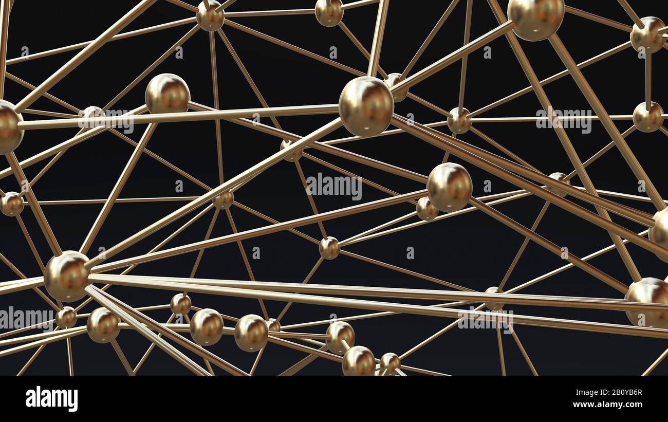 Netzwerk, konektuelle Abbildung Stockfoto