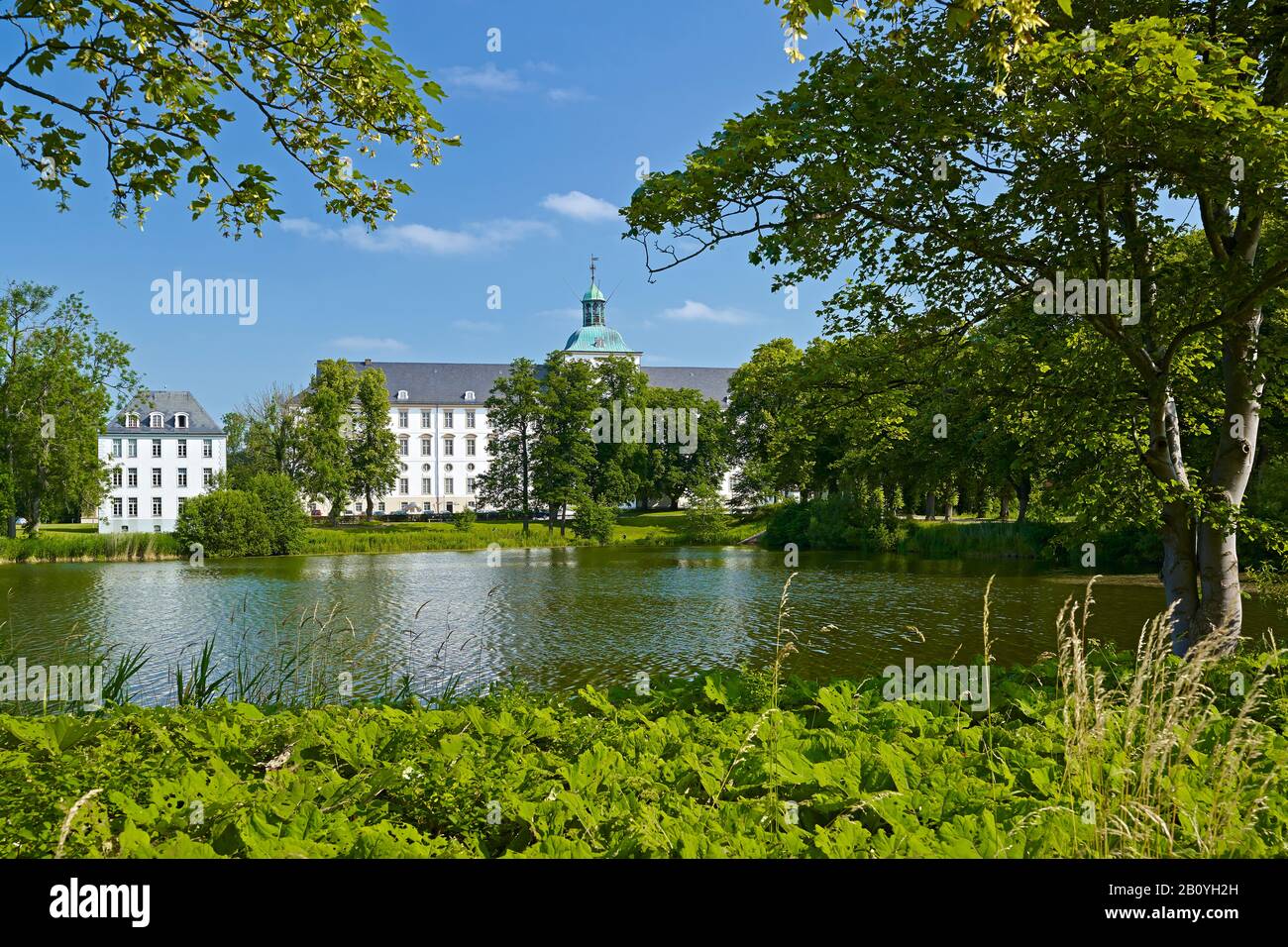 Schloss Gottorf mit Kavaliershaus, Schleswig-Holstein, Kreis Schleswig-Flensburg, Schleswig-Holstein, Deutschland, Stockfoto