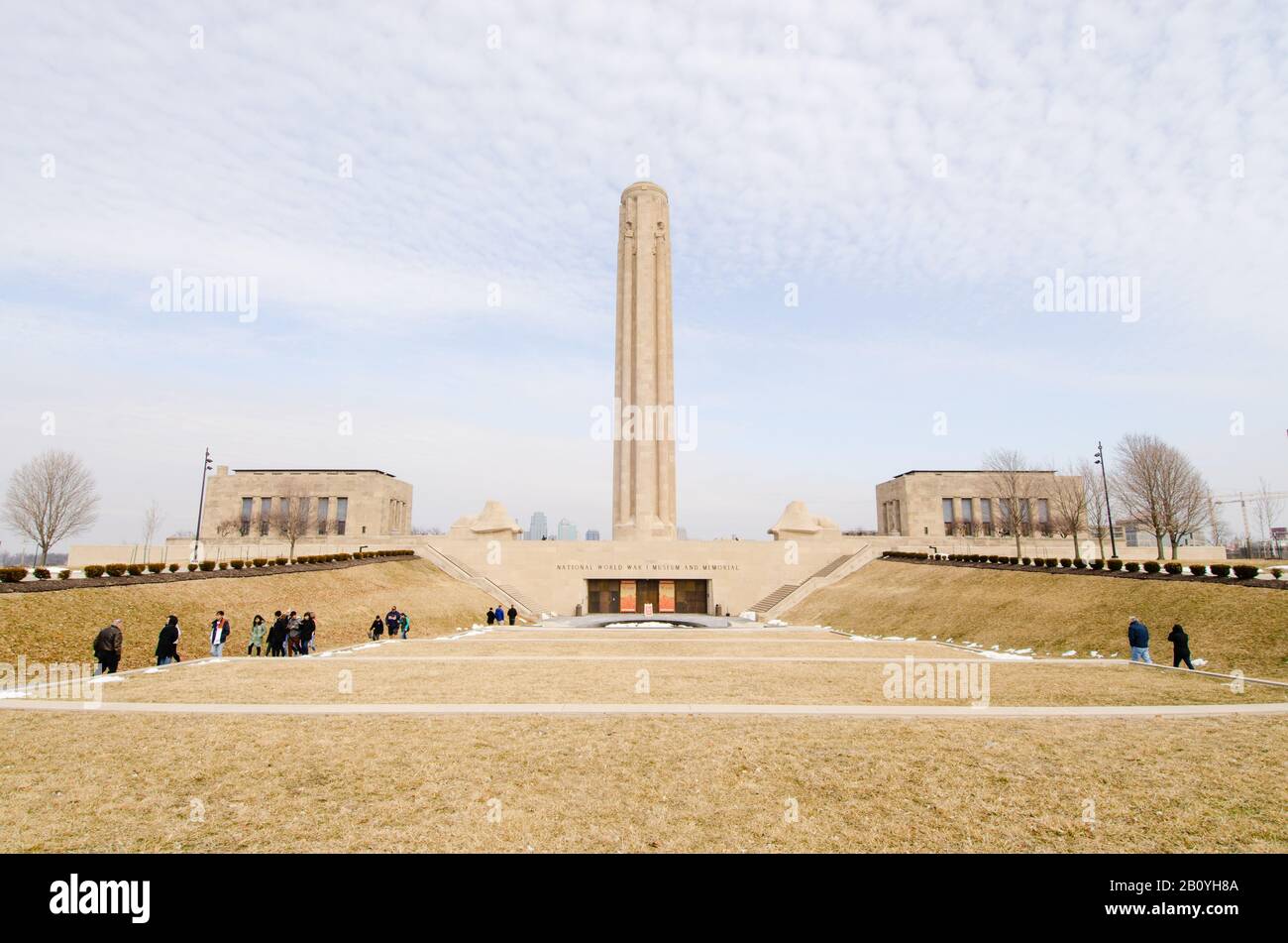 Kansas City, MO - National World war I WWI Museum and Memorial Wide View Stockfoto