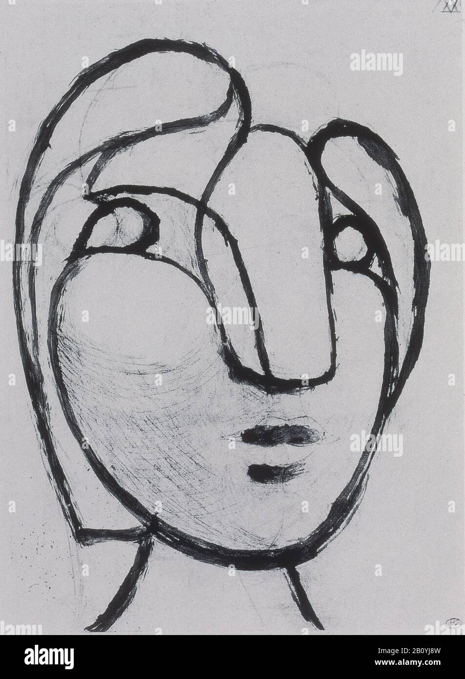 CABEZA DE MARIE-THERESE-1933 - PUNTA SECA Y MONOTIPO COBRE- CORTESIA DE LA SEEI- MARTI GASULL. Autor: Pablo PICASSO. Lage: SieheI. MADRID. SPANIEN. PICASSO MUJER DE. WALTER MARIE THERESE. Stockfoto