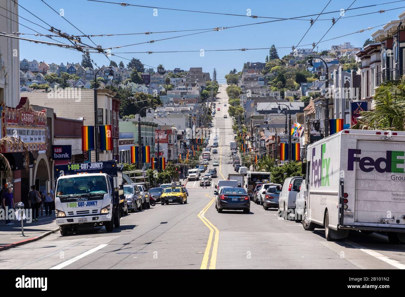 Das Castro-Trendviertel, San Francisco, Kalifornien, USA Stockfoto