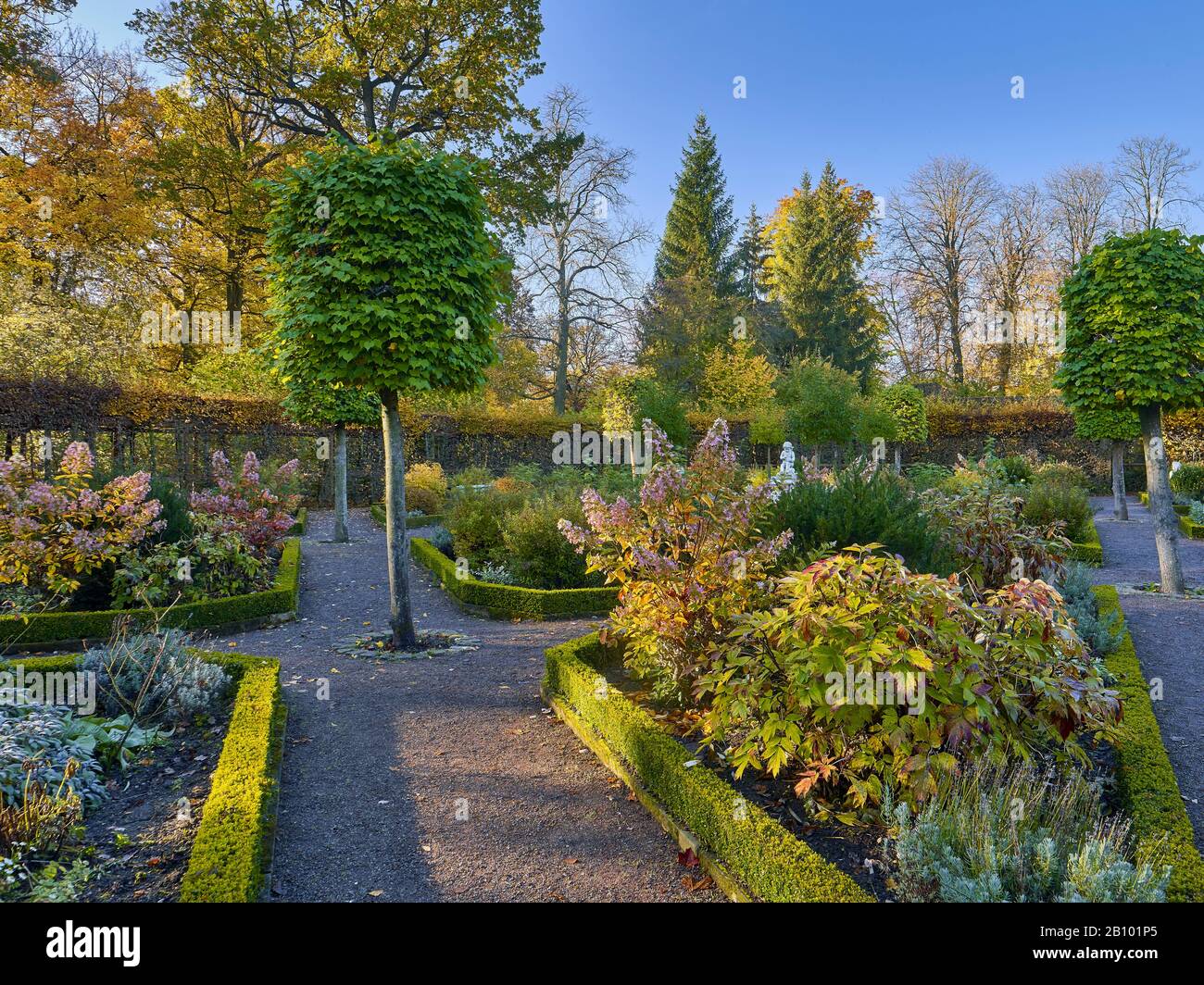 Russischer Garten im Schloss Belvedere in Weimar, Thüringen, Deutschland Stockfoto