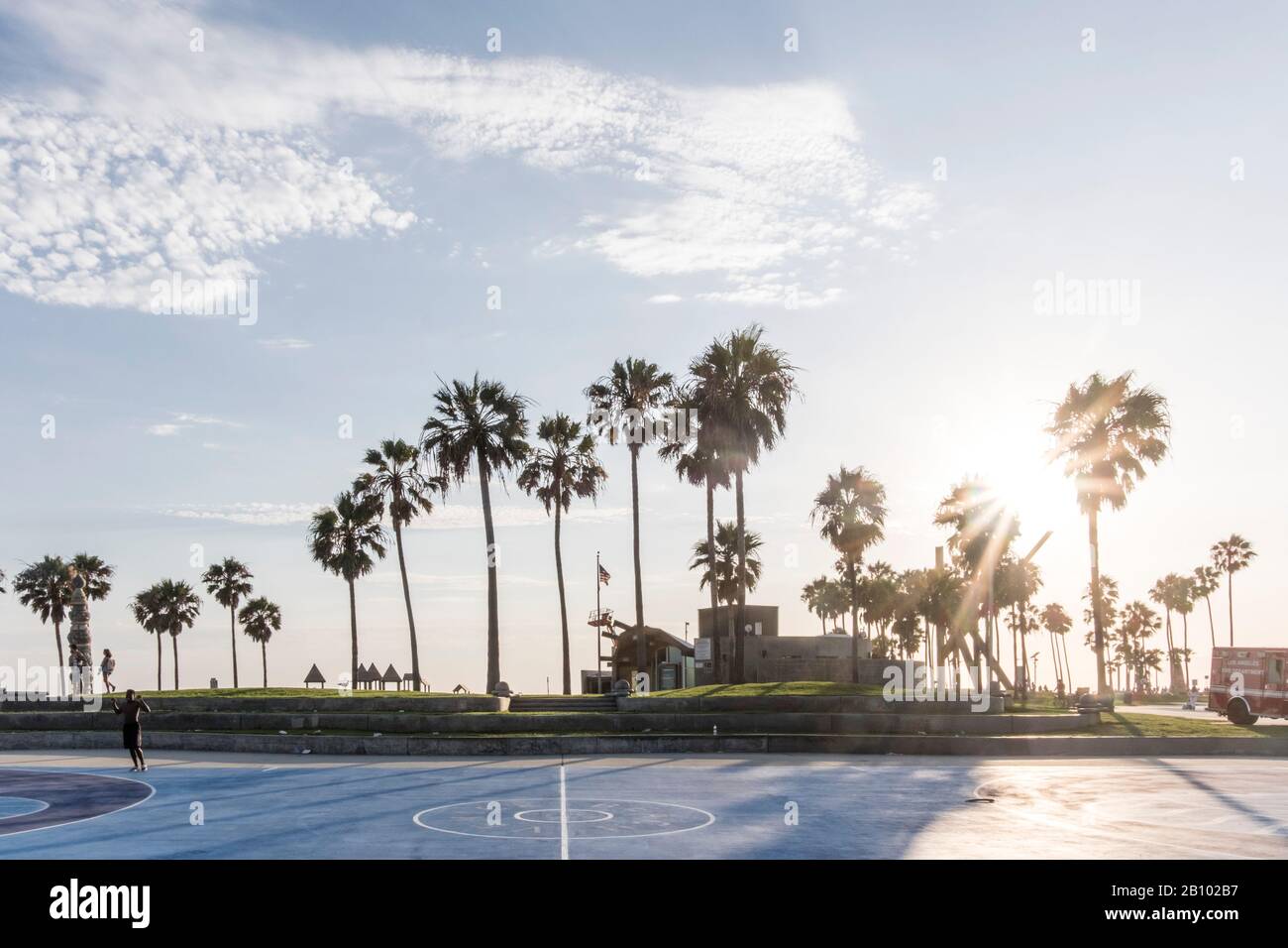 Abendstimmung am Venice Beach, Los Angeles, Kalifornien, USA Stockfoto