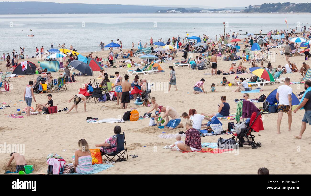 Bournemouth Strand Südküste Großbritannien Stockfoto