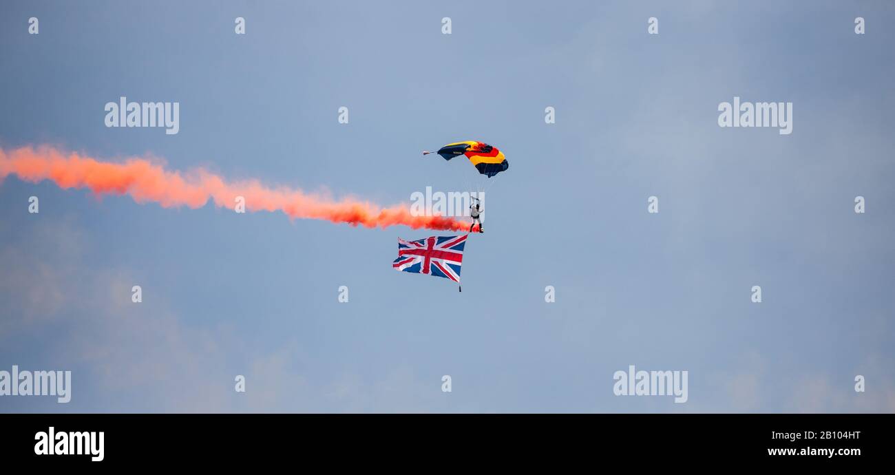 Fallschirmanzeige Bournemouth Stockfoto