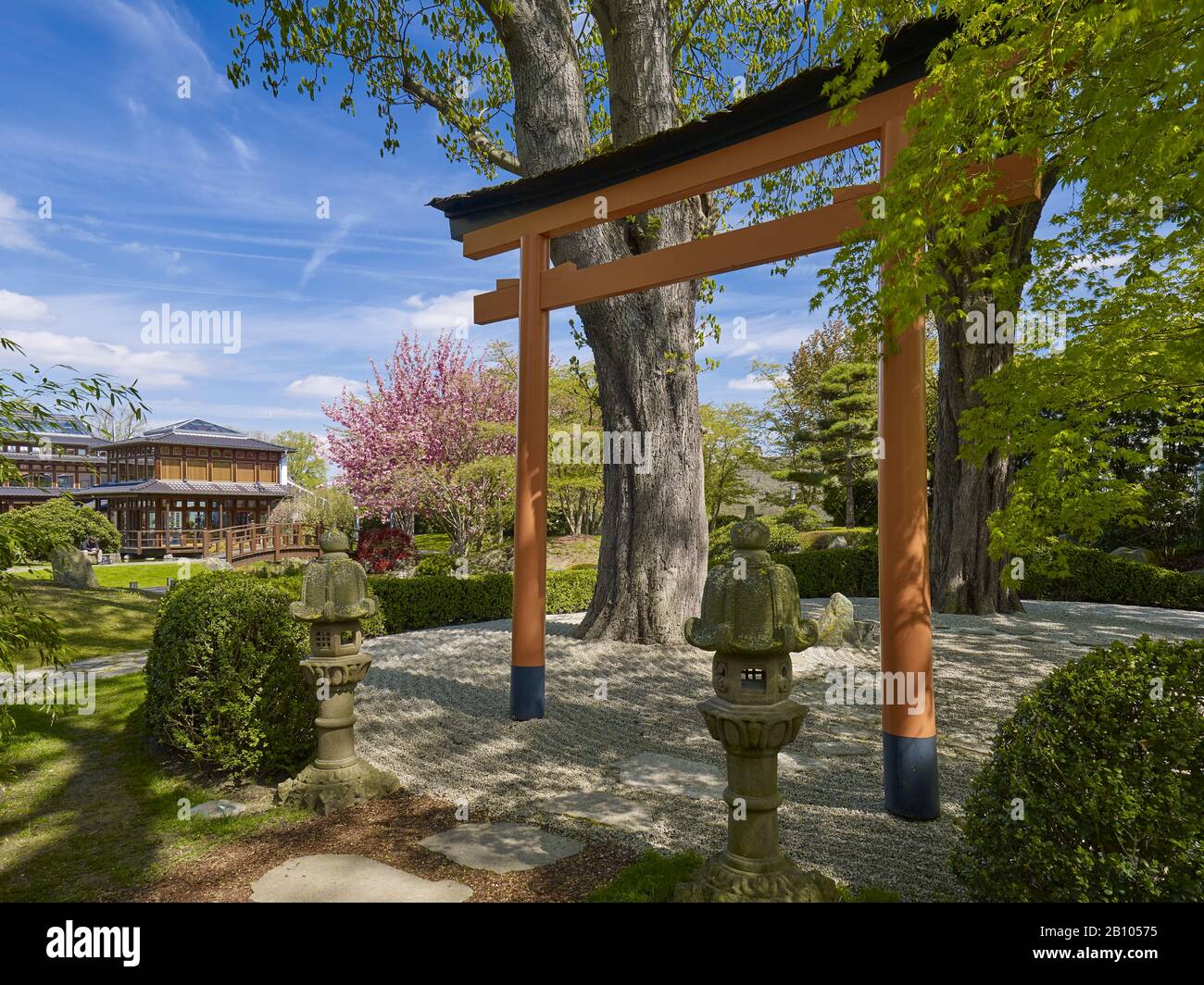 Japanischer Garten in Bad Langensalza, Thüringen, Deutschland Stockfoto