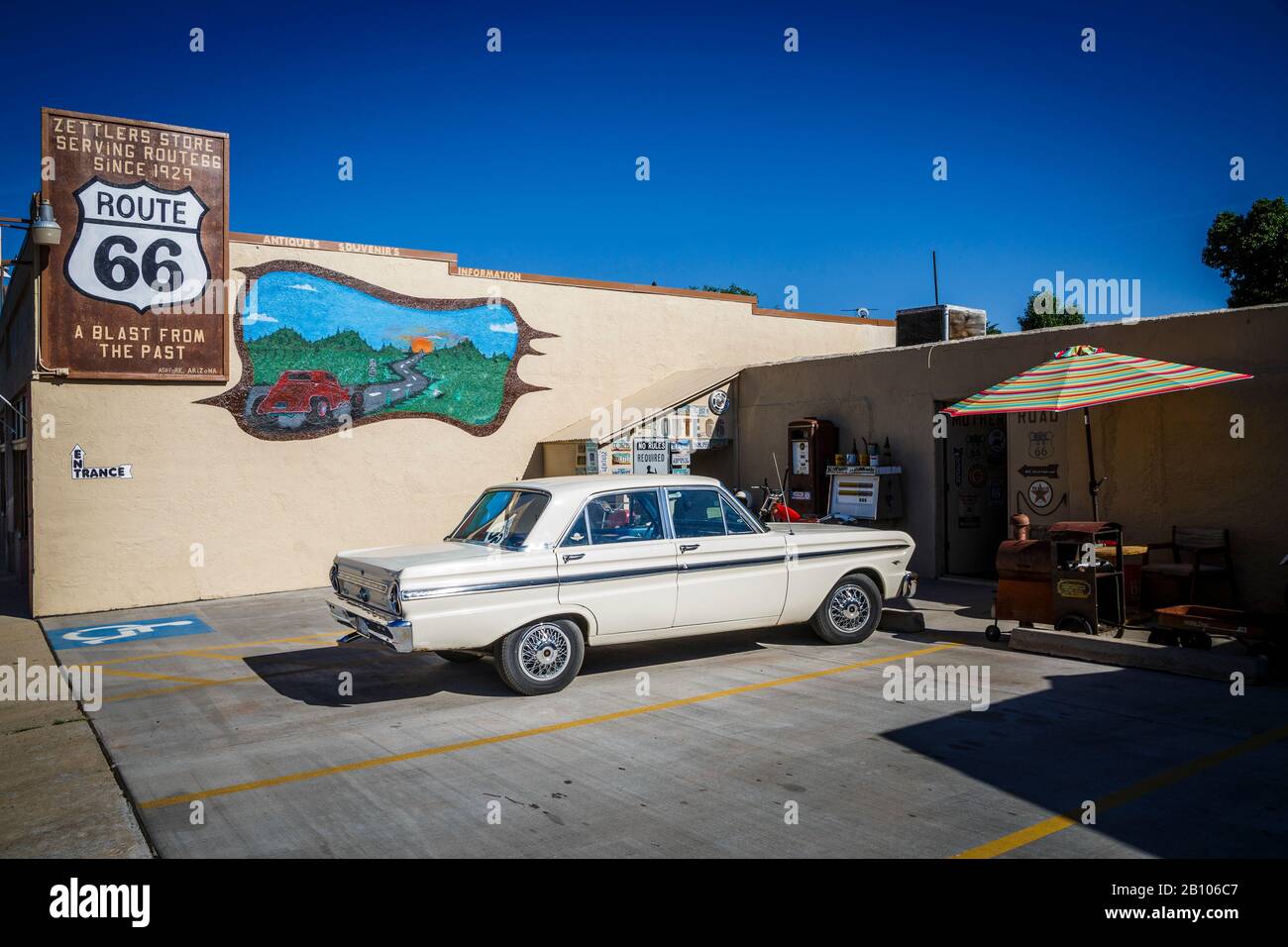 Zettlers Store, Ash Fork, Arizona, historische Route 66, USA Stockfoto