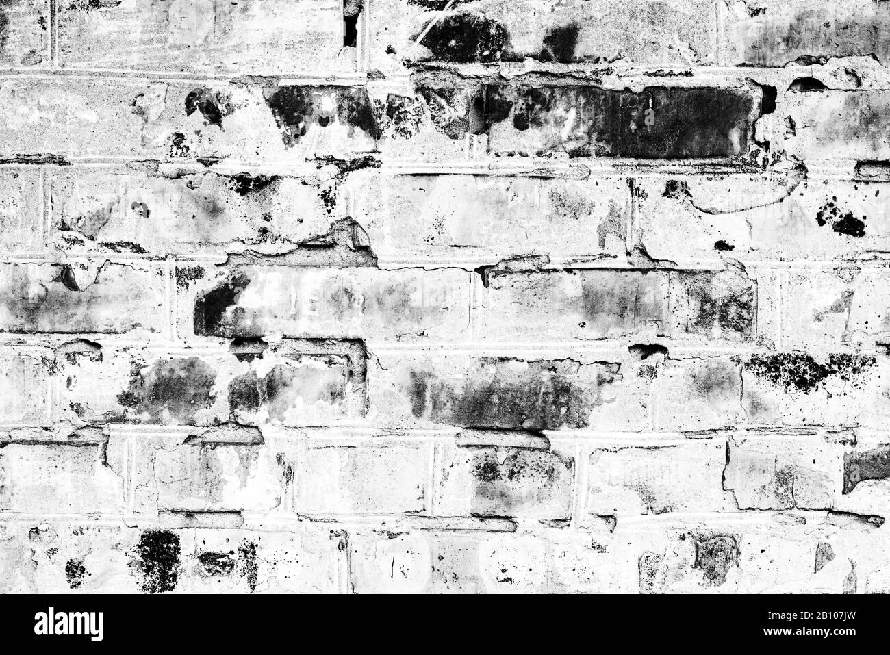 Textur, Ziegelstein, Wand, kann es als Hintergrund verwendet werden. Brick Textur mit Kratzern und Rissen. Stockfoto