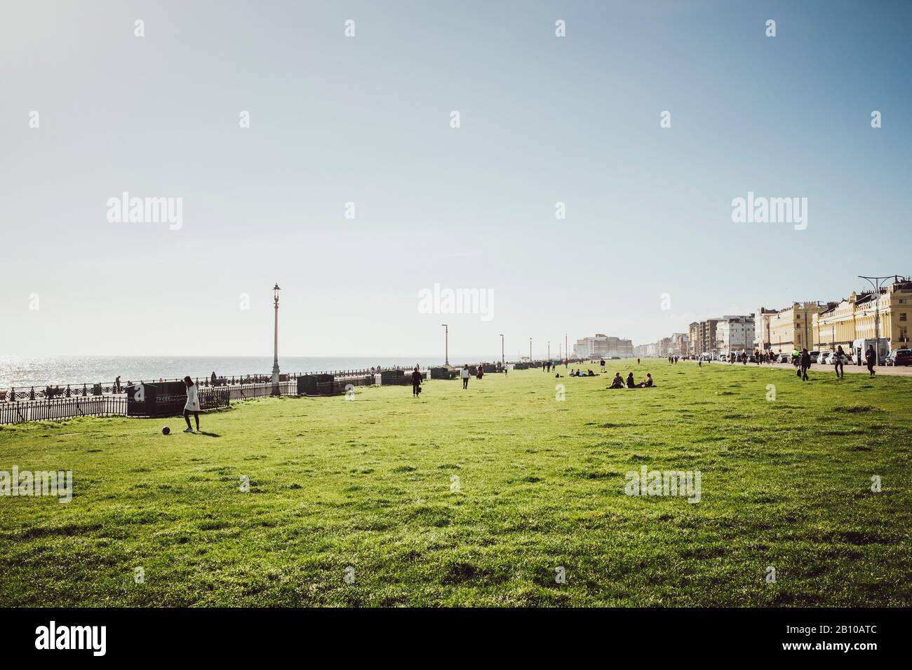 Park in der Nähe der Strand von Brighton, Brighton, England Stockfoto