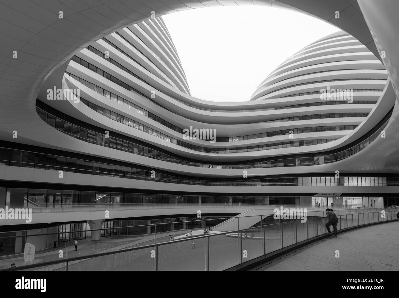 Moderne Architektur in Peking von der englischen Architektin Zaha Hadid, China Stockfoto