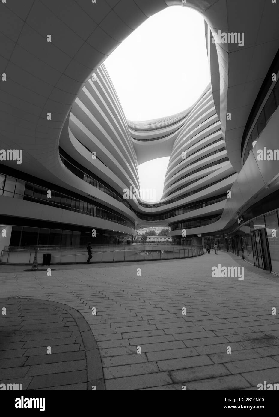 Moderne Architektur in Peking von der englischen Architektin Zaha Hadid, China Stockfoto