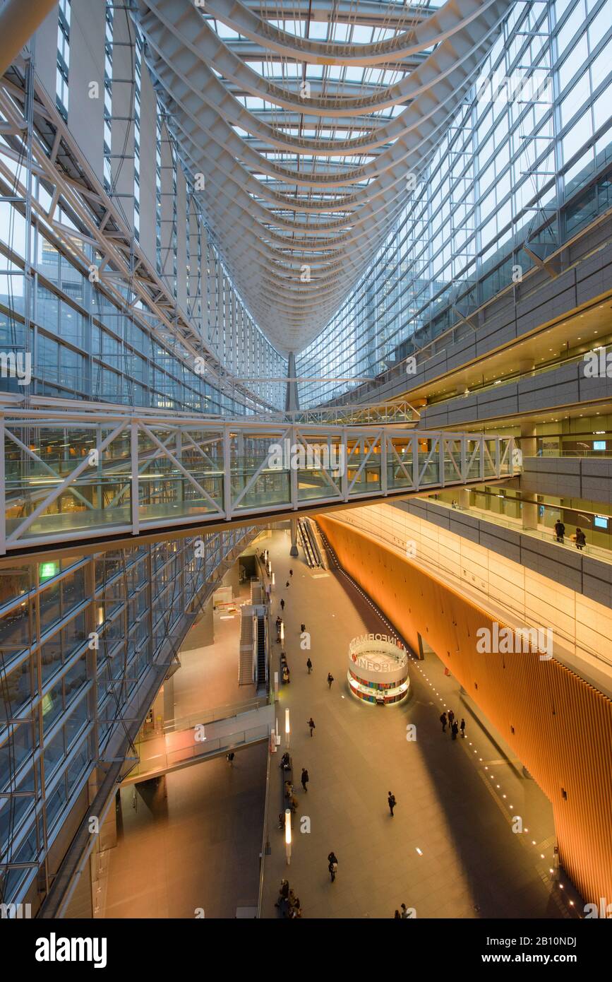 Tokyo International Forum Gebäude, Japan Stockfoto