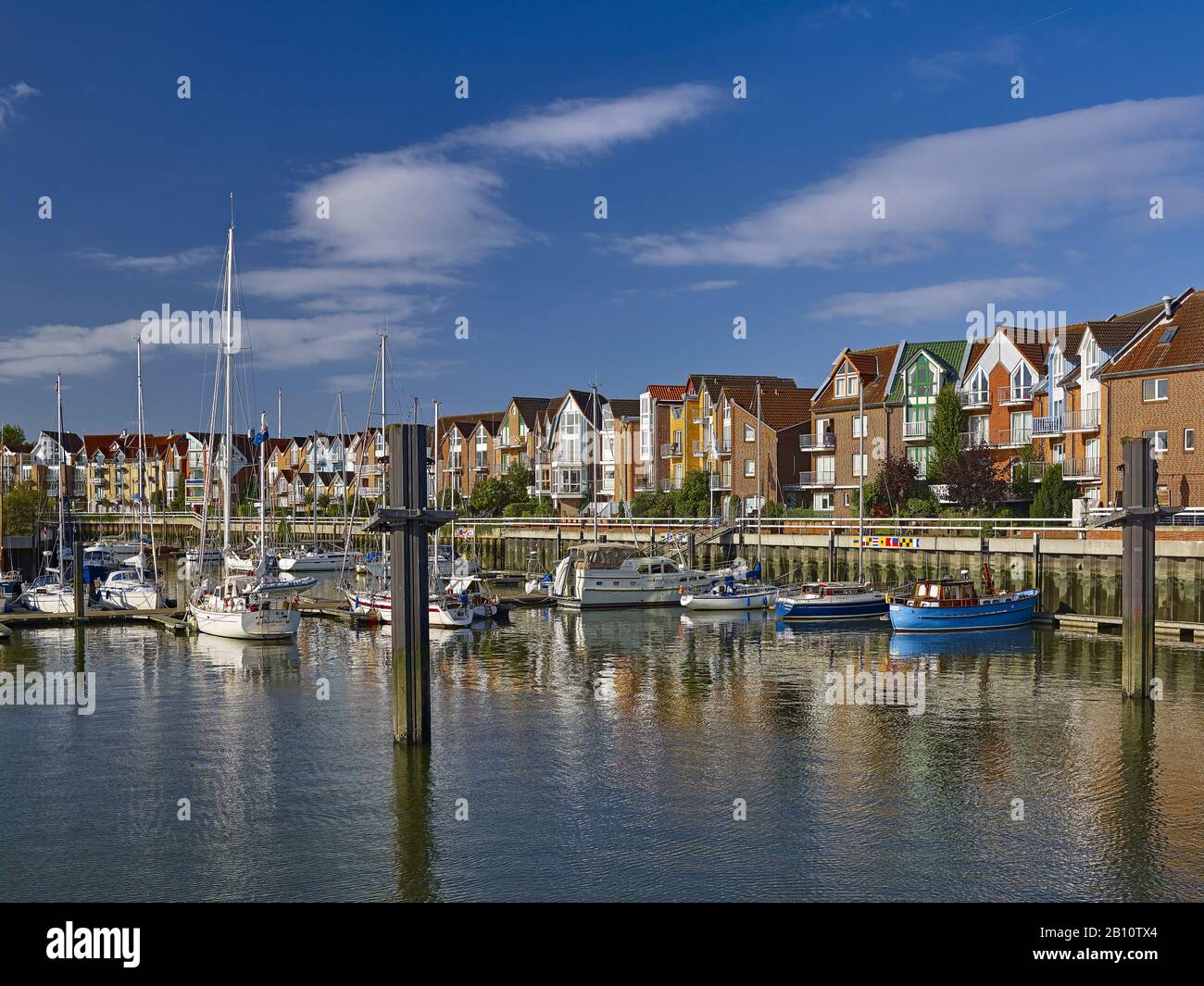 Marina in Cuxhaven, Niedersachsen, Deutschland Stockfoto