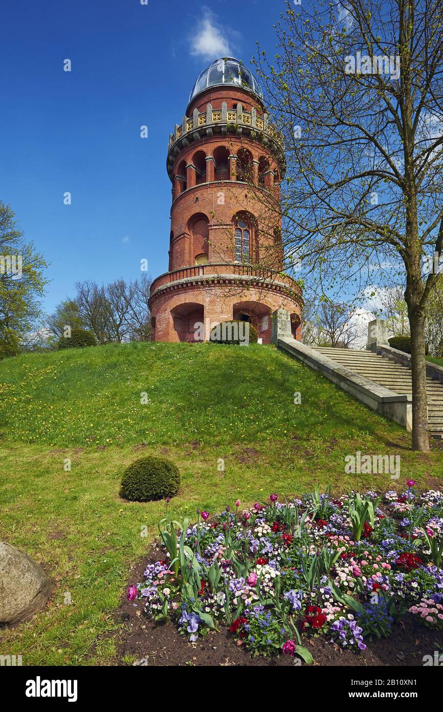 E.M. Arndt-Turm auf dem Rugard in Bergen, Rügen, Mecklenburg-Vorpommern, Deutschland Stockfoto