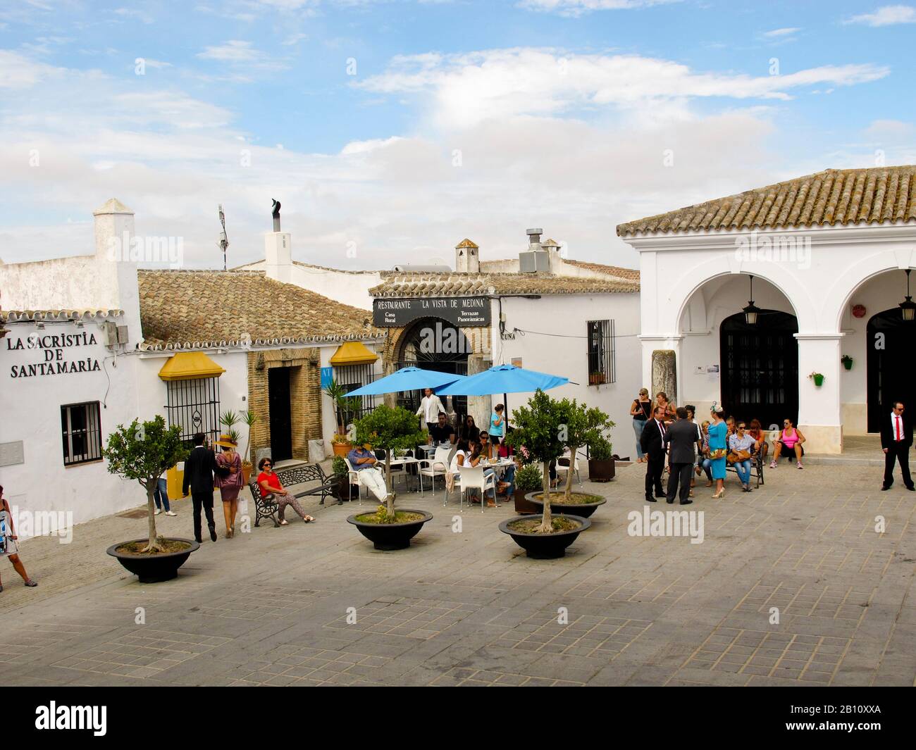 Innenansicht des Belenbogens oder Der Belen-Tür Medina Sidonia, Cádiz, Andalusien, Spanien, Europa Stockfoto