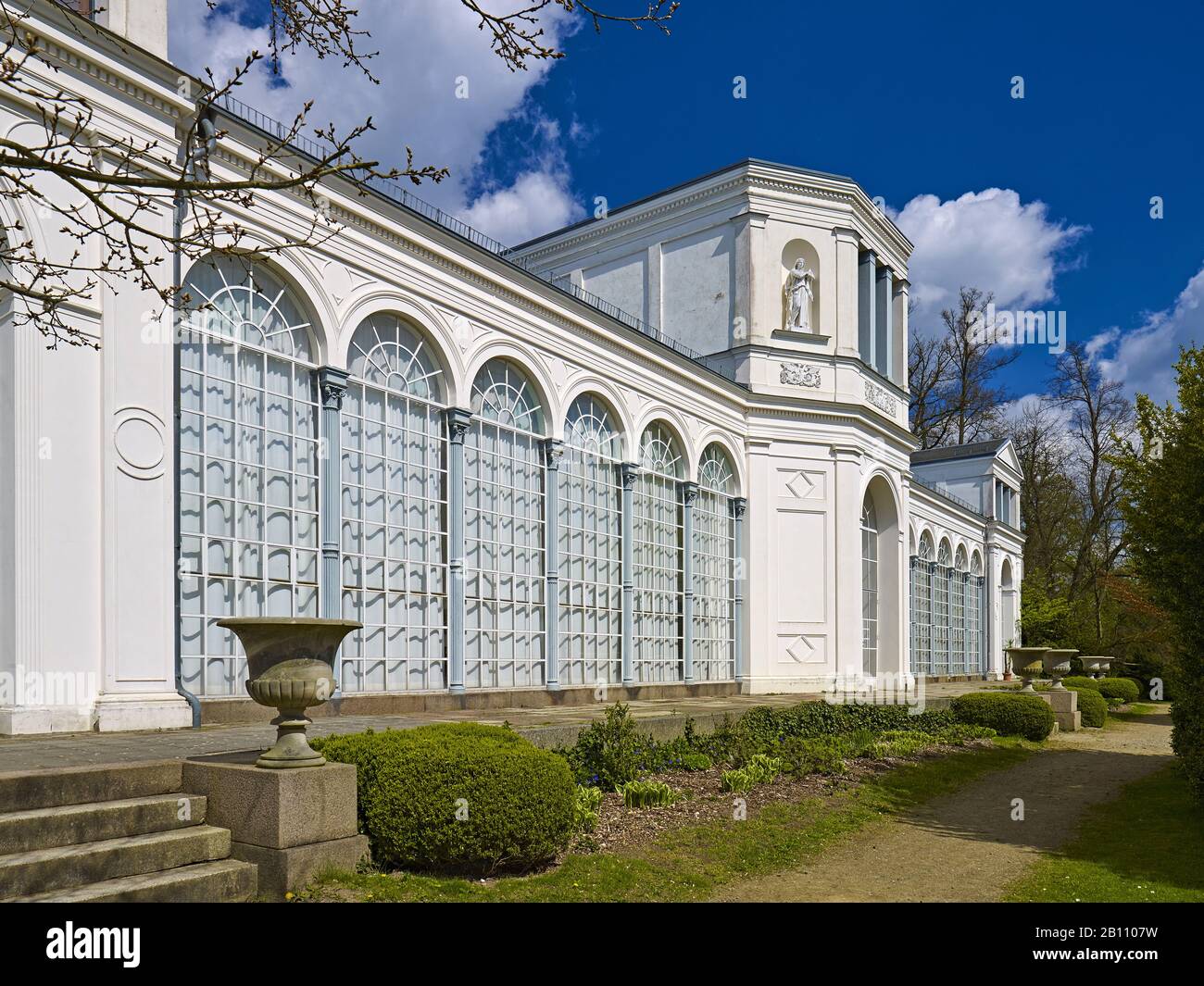 Orangerie im Schlosspark, Putbus, Rügen, Mecklenburg-Vorpommern, Deutschland Stockfoto