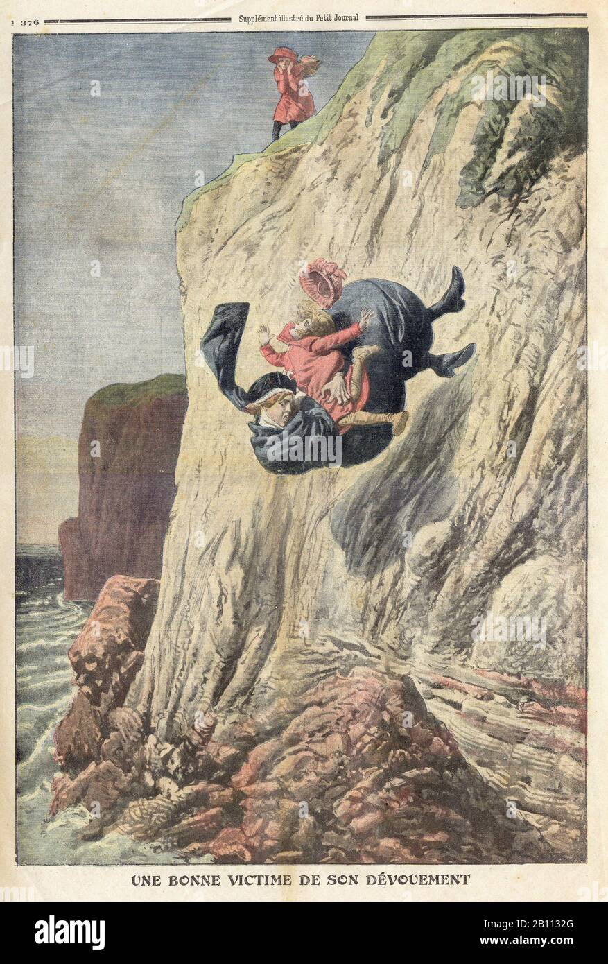 Une BONNE VICTIME DE DÉVOUEMENT - In der französischen Illustrierten Zeitung "Le Petit Journal" - Stockfoto