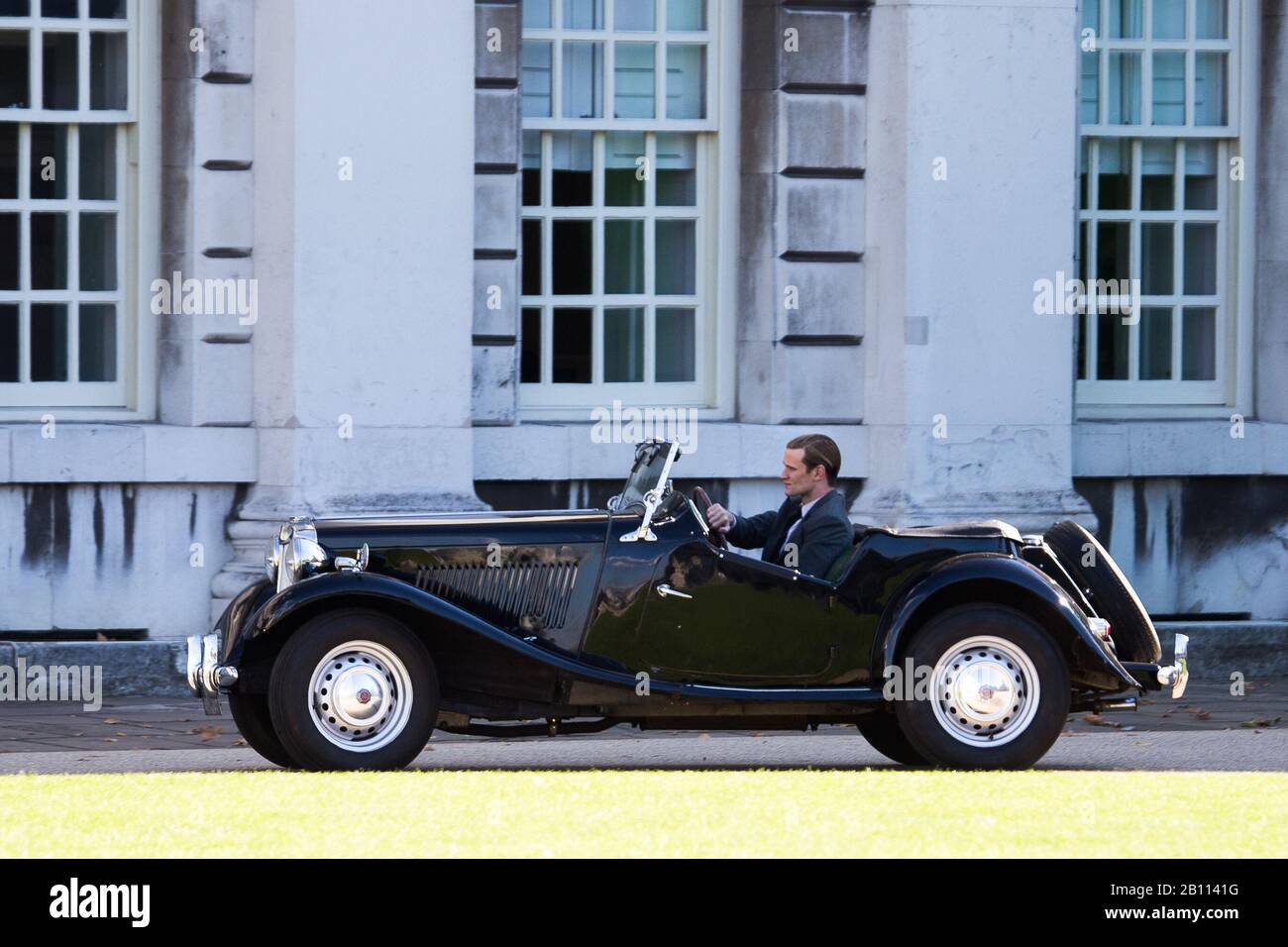 Matt Smith verfilmt Die Krone Stockfoto