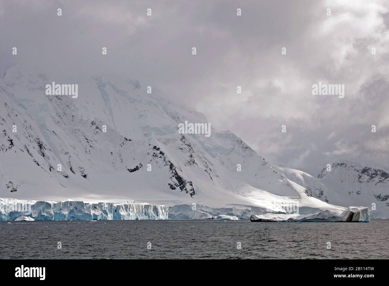 Landschaft Neumayer Kanal, Antarktis Stockfoto