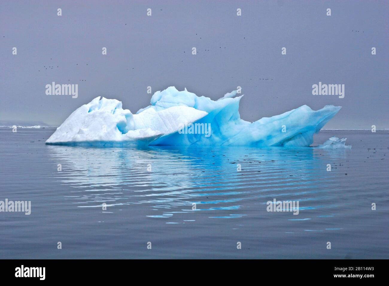 Eisberg, Norwegen, Spitzbergen, Alkefjellet Stockfoto