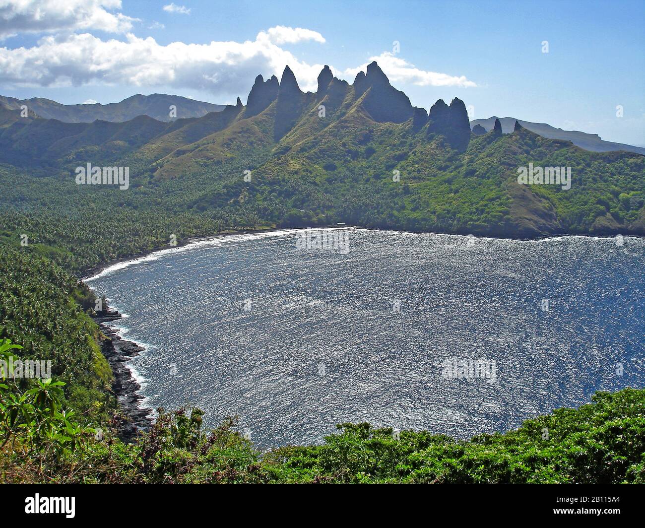 Landschaft auf Nuku Hiva, Marquesas-Inseln, Polynesien Stockfoto