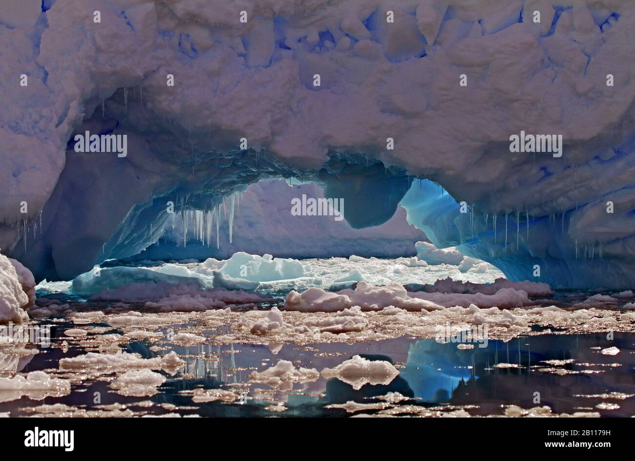 Eisberge in der Gerlache Strait, Antarktis Stockfoto