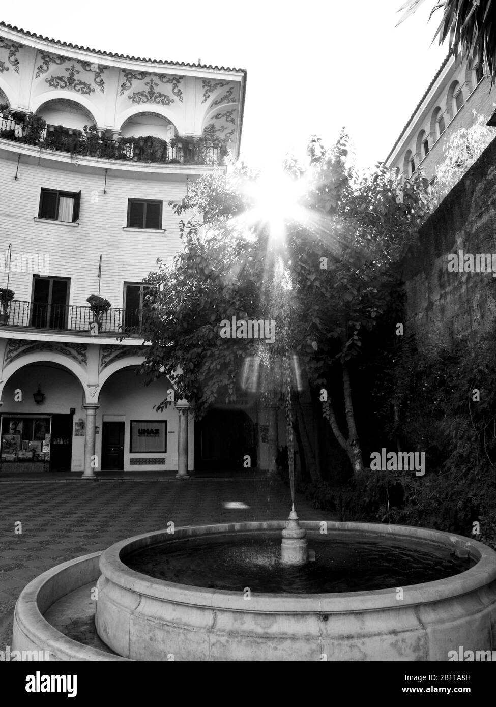 Plaza del Cabildo, Cabildo-Platz, Sevilla, Andalusien. Spanien Stockfoto