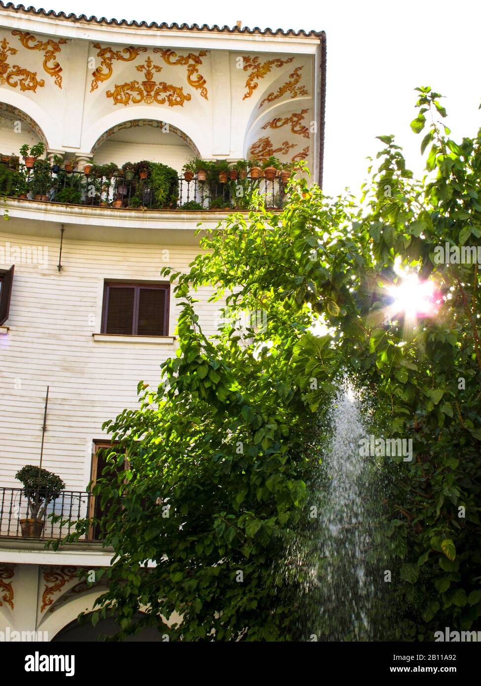 Plaza del Cabildo, Cabildo-Platz, Sevilla, Andalusien. Spanien Stockfoto