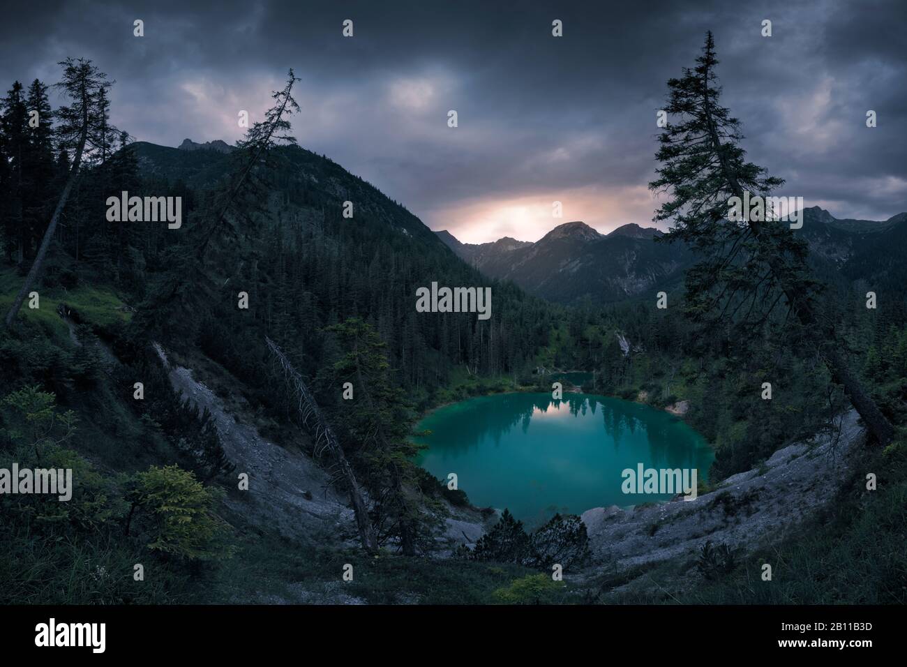 Sieglsee, Schwarzwassertal, Alpen, Tyrol, Österreich, Europa Stockfoto