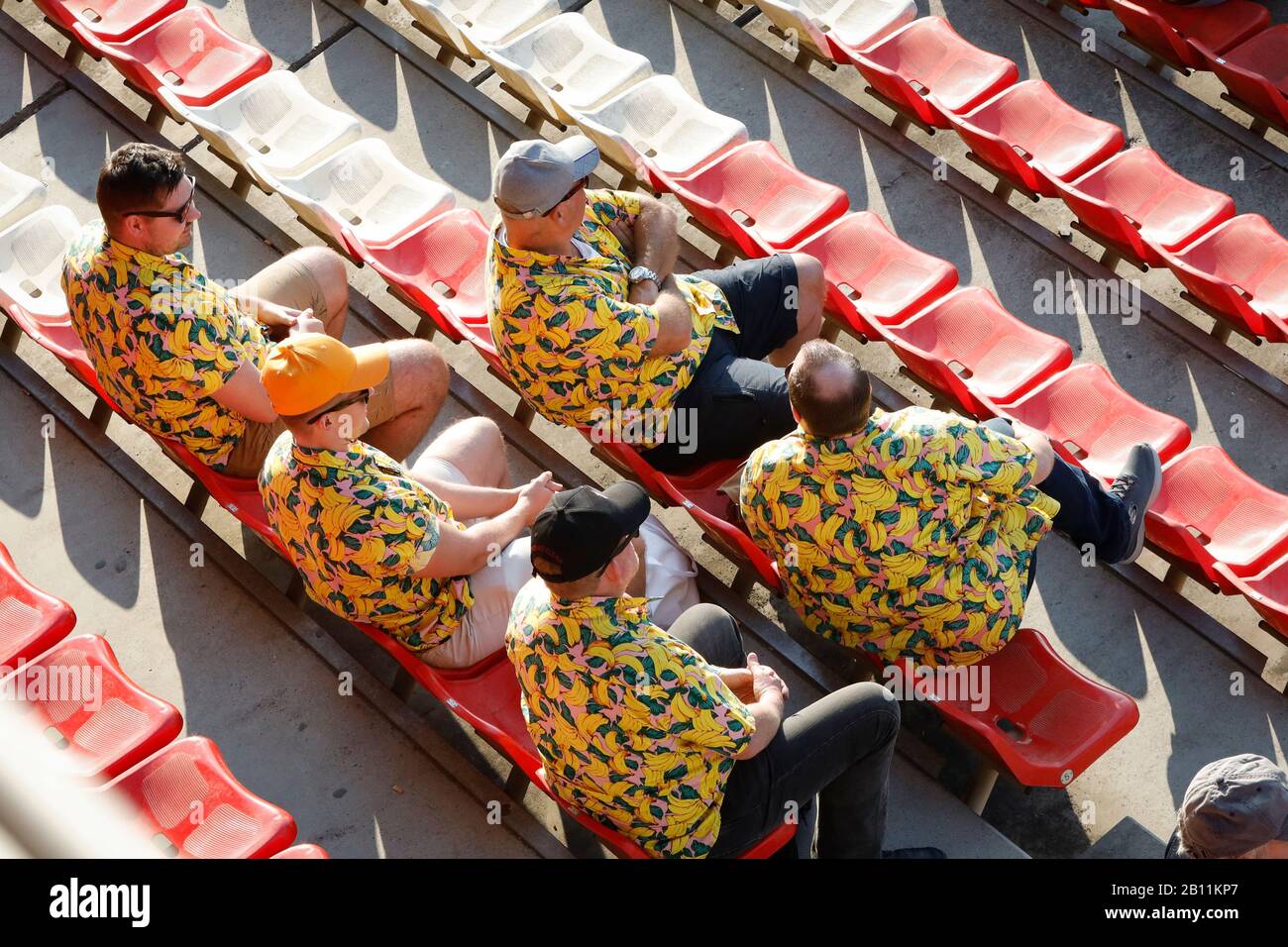 Rennfans beim F1 Winter Testing auf der Montmelo Rennstrecke, Barcelona, Spanien am 21.2.20 Stockfoto