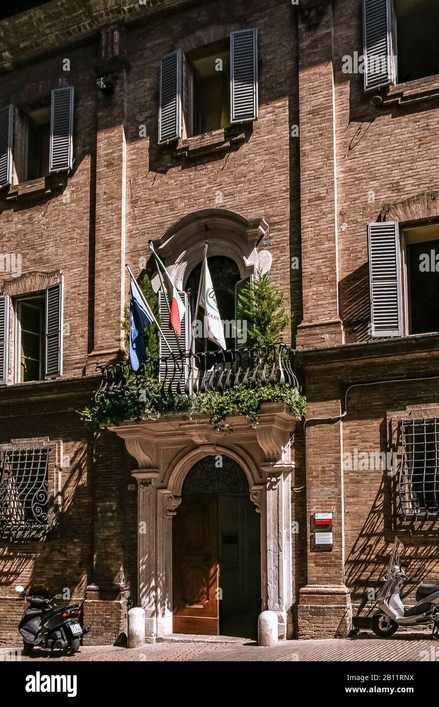 Italien Marken Urbino - Universität - Sitz des Instituts für das Recht auf Studium Stockfoto