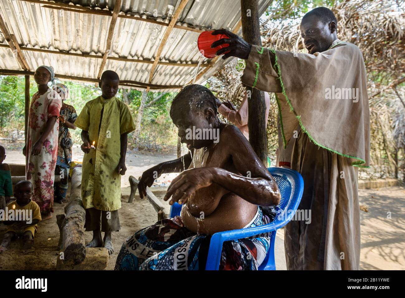 Kirche in Afrika spirituelle Heilung und Masse in der Republik Kongo Stockfoto