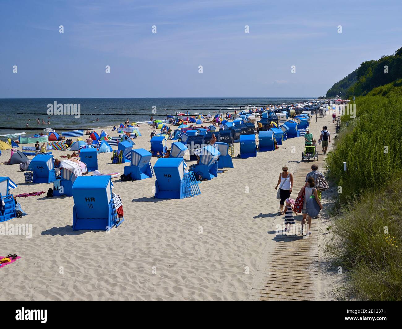 Koserow Beach, Usedom, Mecklenburg-Vorpommern, Deutschland Stockfoto