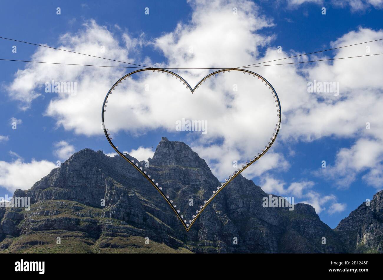 Tafelberg von Camps Bay, Kapstadt, Südafrika, Afrika Stockfoto