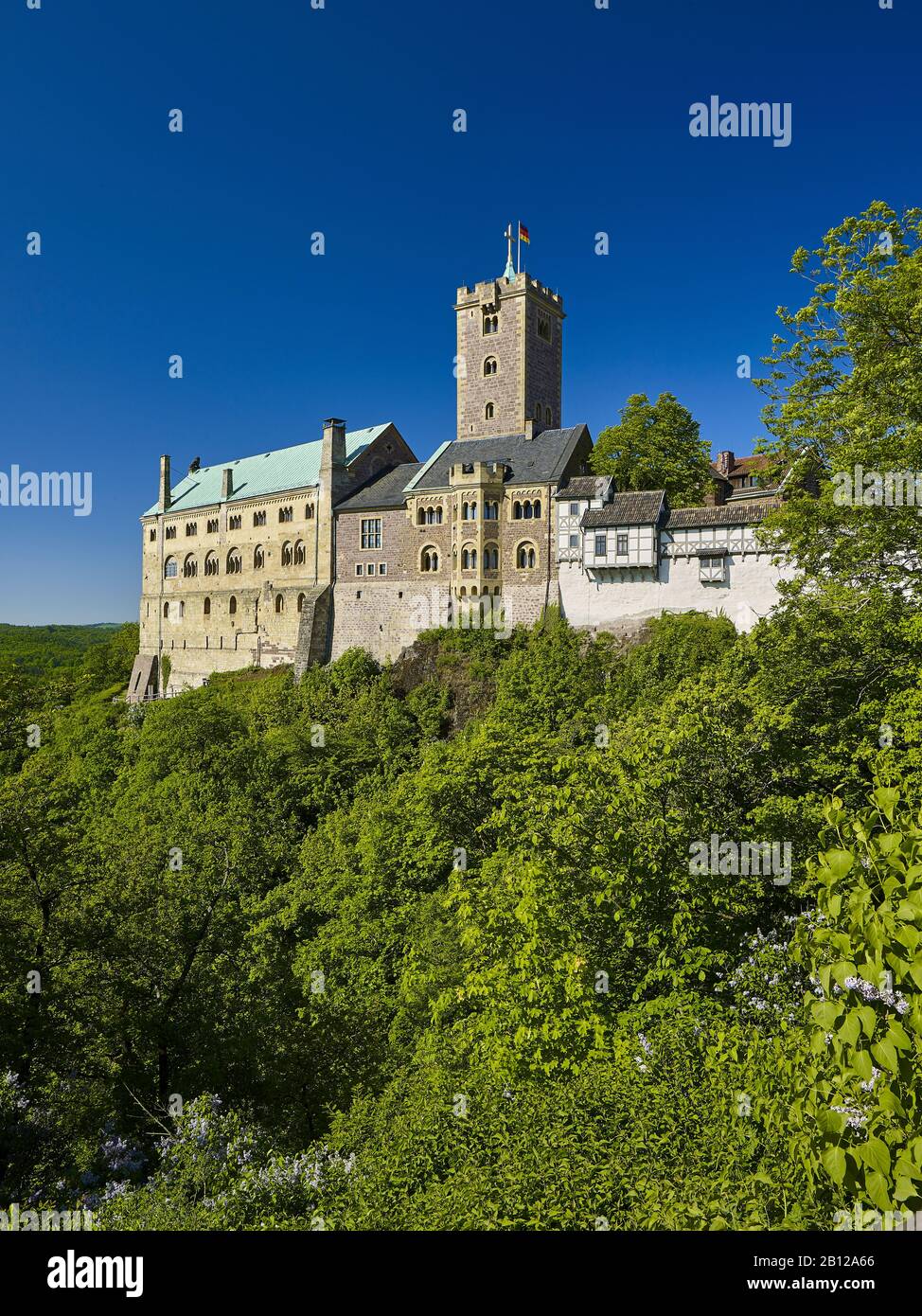 Die Wartburg in Eisenach, Thüringen, Deutschland Stockfoto