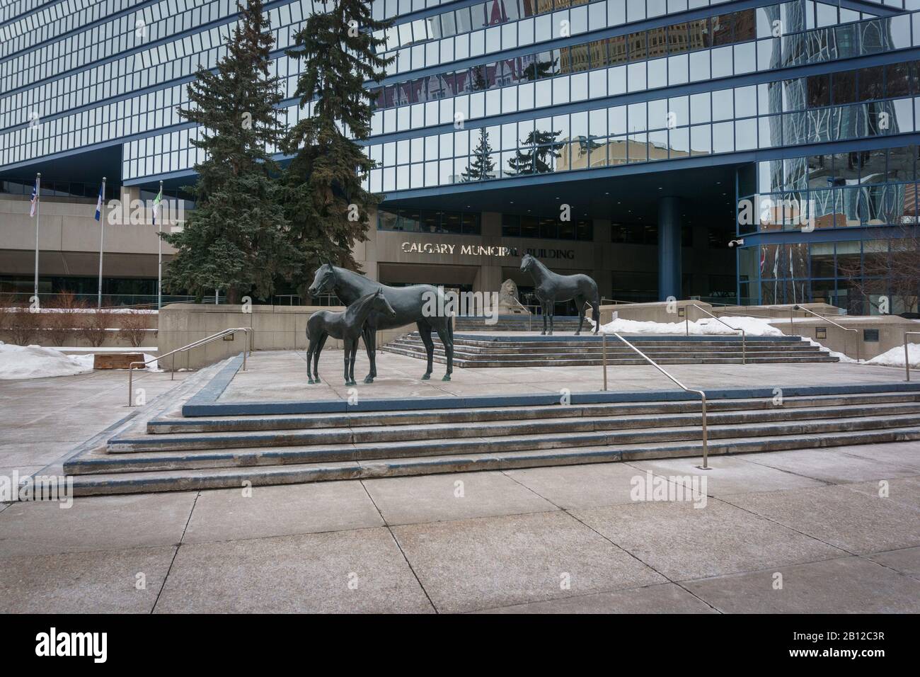 Städtisches Gebäude In Calgary, Alberta Stockfoto