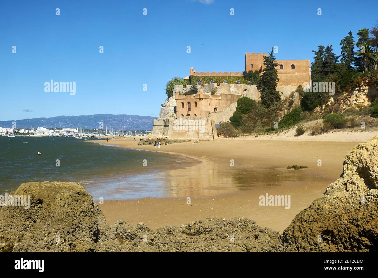 Castelo de São João Do Rio Arade in Ferragudo, Faro, Algarve, Portugal Stockfoto