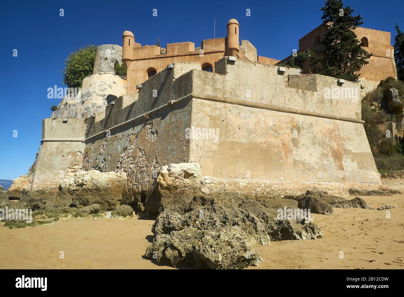 Castelo de São João Do Rio Arade in Ferragudo, Faro, Algarve, Portugal Stockfoto