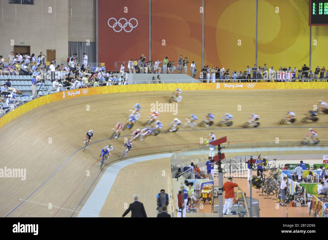 Peking, CHINA. Radfahren, . Laosham Velodrome, Dienstag - 19/08/2008, [obligatorische Gutschrift: Peter SPURRIER, Intersport Images] Stockfoto