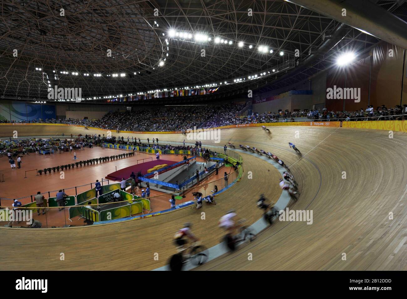 Peking, CHINA. Radfahren, . Laosham Velodrome, Dienstag - 19/08/2008, [obligatorische Gutschrift: Peter SPURRIER, Intersport Images] Stockfoto