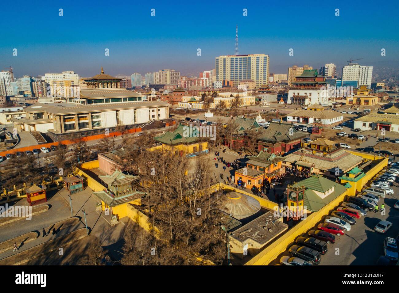 Tempelanlage in Ulaanbaatar, Mongolei Stockfoto