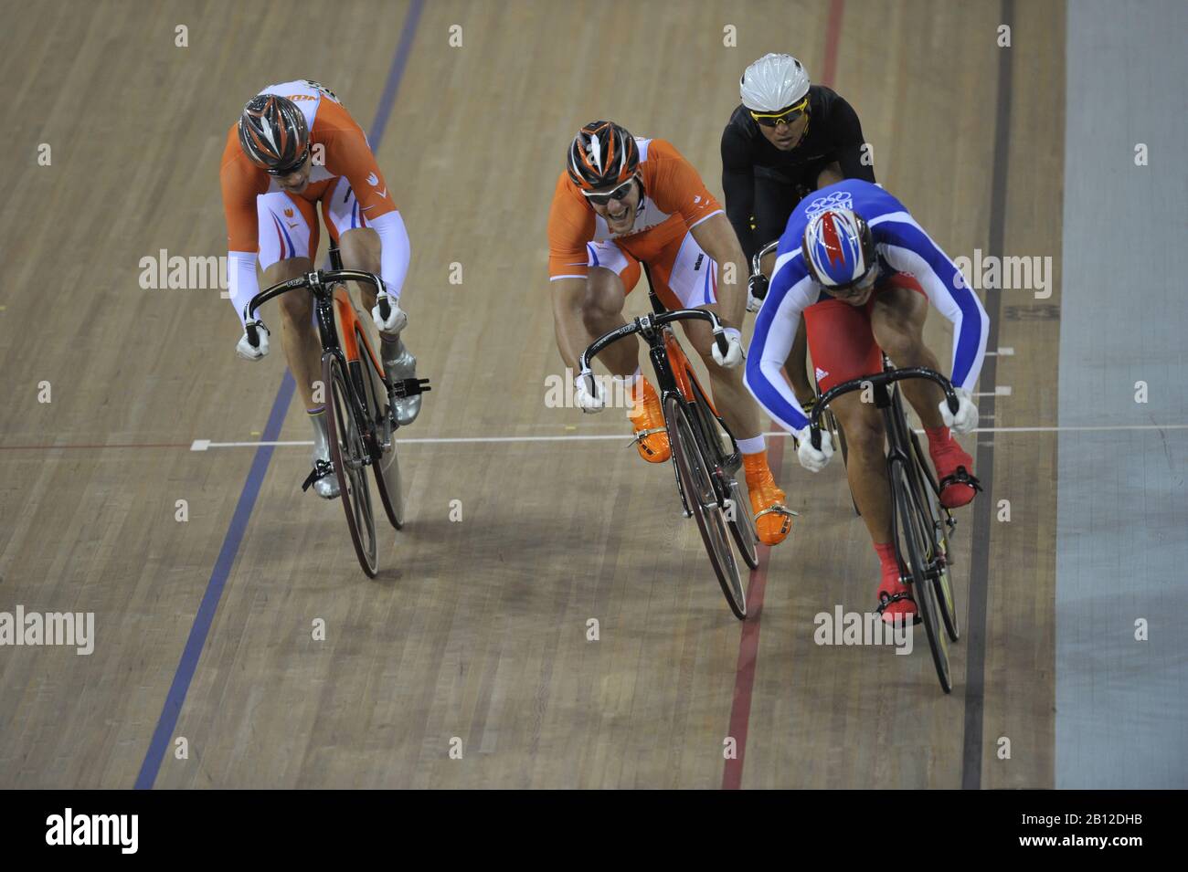 Peking, CHINA. Radfahren, . Laosham Velodrome, Dienstag - 19/08/2008, [obligatorische Gutschrift: Peter SPURRIER, Intersport Images] Stockfoto