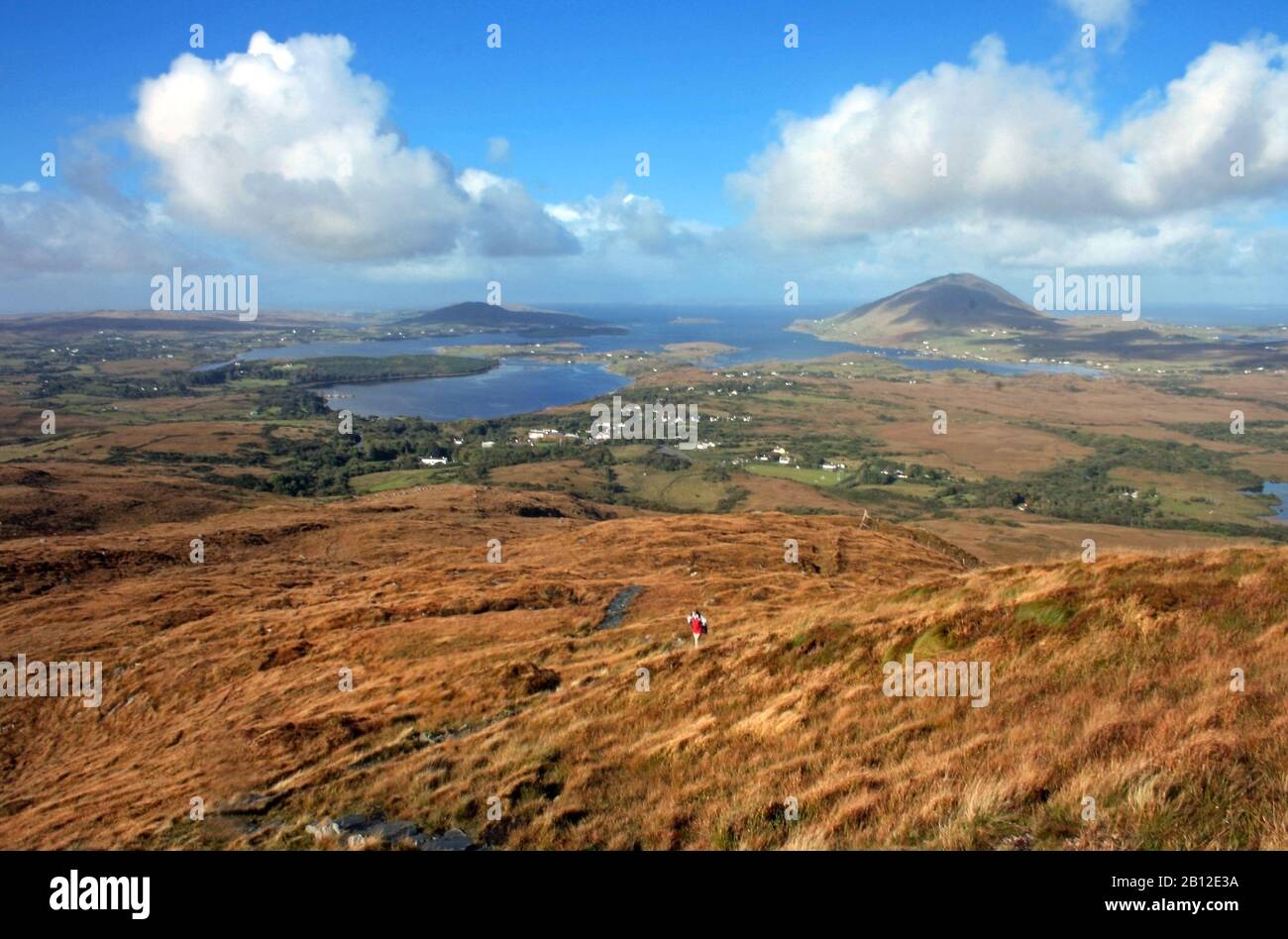 Blick auf connemara - irland Stockfoto