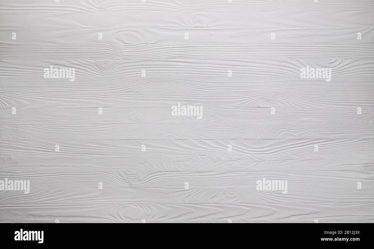 Weißer Holzhintergrund, rustikale weiße Planken Textur Stockfoto