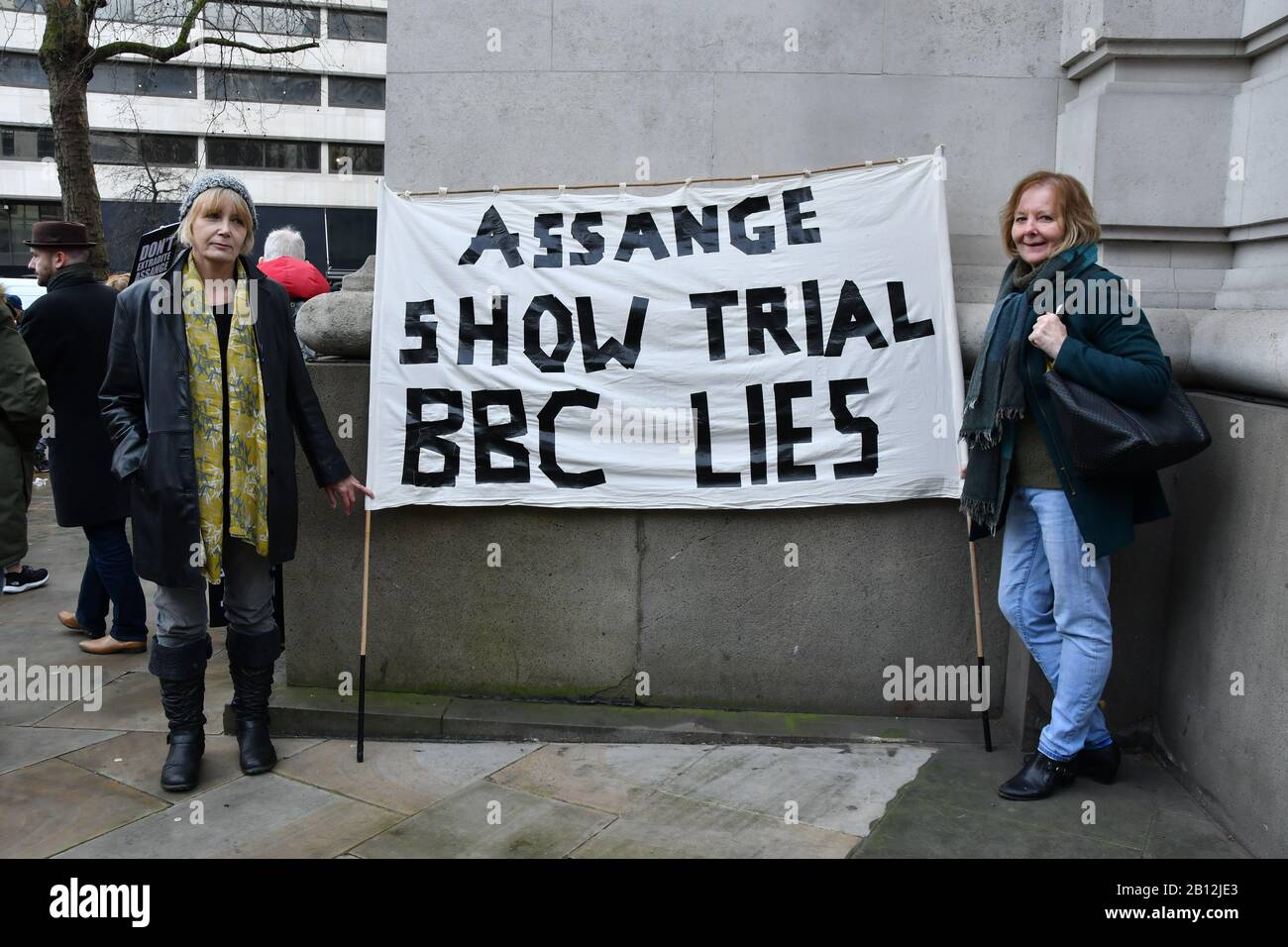 London, Großbritannien. Februar 2020. Hunderter Protest gegen Julian Assange Auslieferung Freie Rede ist keine Verbrechen, am 222. Februar 2020 in London, UK Credit: Picture Capital/Alamy Live News Stockfoto