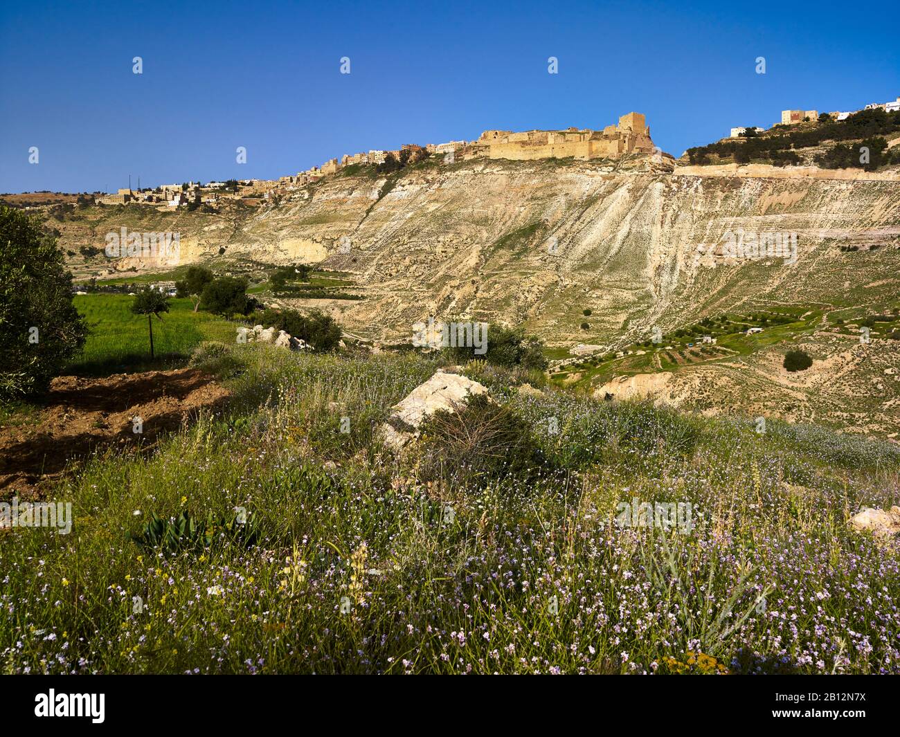 Crusaders Castle Karak, Jordanien, Naher Osten Stockfoto